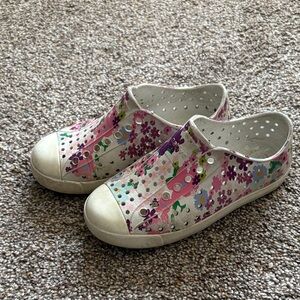 Native Kids Sneakers - Pink, Purple, and White Floral